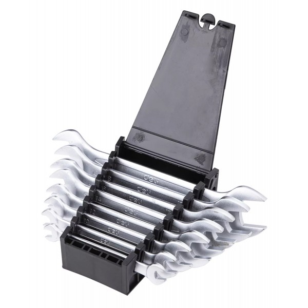 DELI σετ γερμανικά κλειδιά DL160008A, 6x7-20x22mm, 8τμχ - DELI
