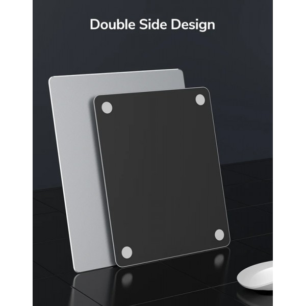 CABLETIME μεταλλικό mouse pad CT-MP24-AS, 246x202x2mm, ασημί & μαύρο - Mouse Pad