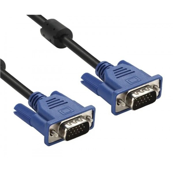 POWERTECH καλώδιο VGA CAB-G037, Full HD, 2x ferrites, 1.5m, μαύρο, 10τμχ - Περιφερειακά