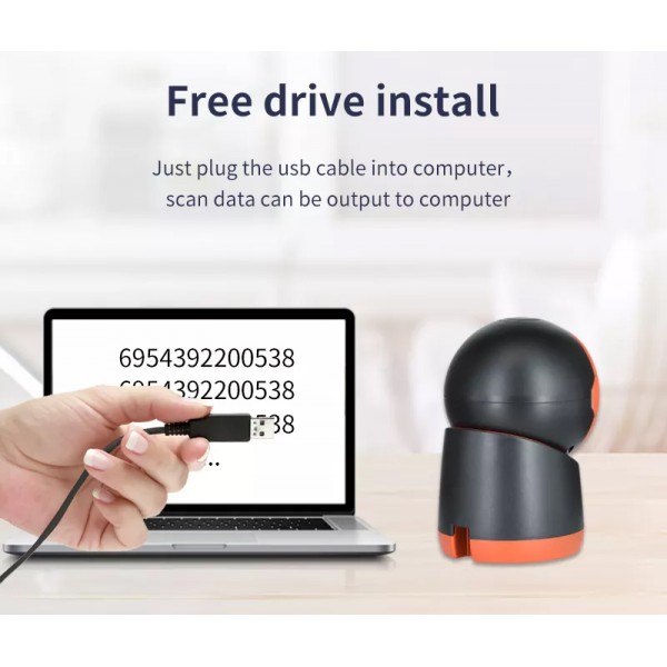 WINSON barcode scanner 1D & 2D WAI-5780, ενσύρματη σύνδεση USB, μαύρο WINSON barcode scanner 1D & 2D WAI-5780, ενσύρματη σύνδεση USB, μαύρο