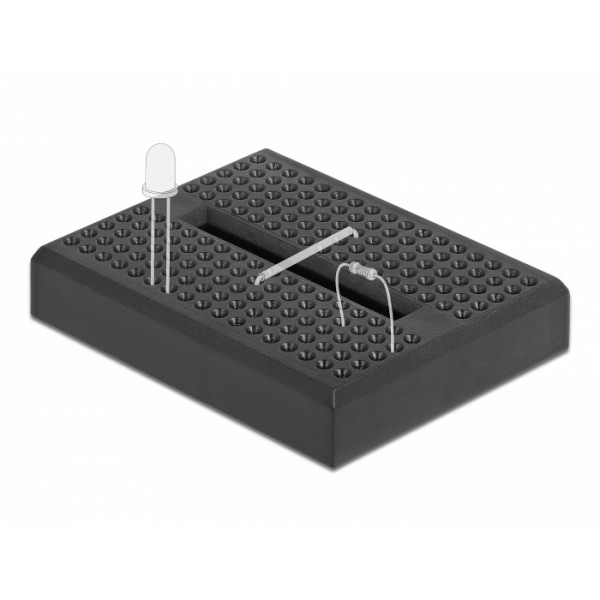 DELOCK mini breadboard 18317, 170 επαφών, συμβατό με Arduino, μαύρο - Ρομποτική