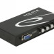 DELOCK VGA switch 87635, 4 σε 1, 1080p, bidirectional, μαύρο