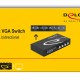 DELOCK VGA switch 87635, 4 σε 1, 1080p, bidirectional, μαύρο