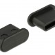 DELOCK κάλυμμα προστασίας για θύρα USB-C 64014, μαύρο, 10τμχ
