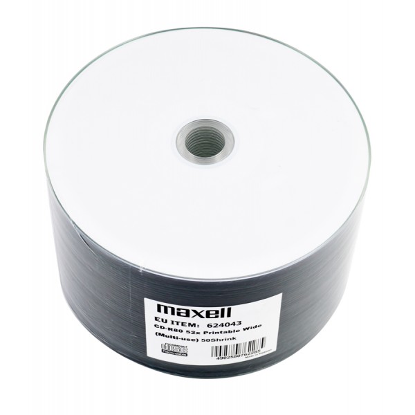 MAXELL CD-R 624043, 700ΜΒ 80min 52x speed, printable, Shrink pack, 50τμχ - Αναλώσιμα - Είδη Γραφείου