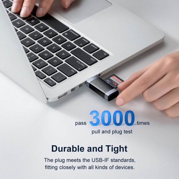 ORICO card reader CS2T-A3 για SD & Micro SD, USB 3.0, μαύρο - ORICO