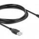 DELOCK καλώδιο USB σε RJ50 90598 για barcode scanner, 1.5m, μαύρο