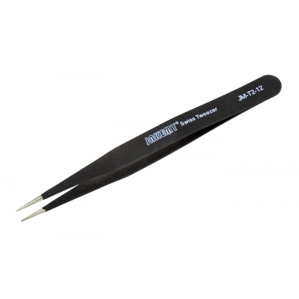 JAKEMY τσιμπίδα JM-T2-12, ανοξείδωτη, SUS304, 123mm, ίσια - Jakemy