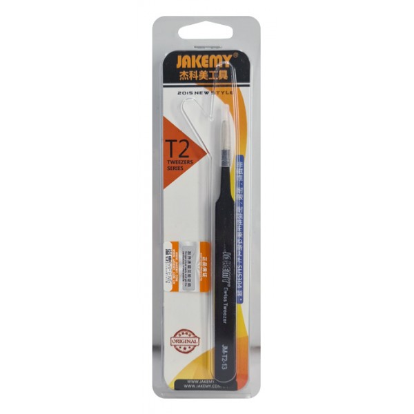 JAKEMY τσιμπίδα JM-T2-13, ανοξείδωτη, SUS304, 120mm, ίσια - Jakemy