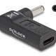 DELOCK αντάπτορας τροφοδοσίας 60007, USB-C σε Dell 4.5x3mm, 90°, μαύρος