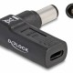 DELOCK αντάπτορας τροφοδοσίας 60008, USB-C σε Dell 7.4x5mm, 90°, μαύρος
