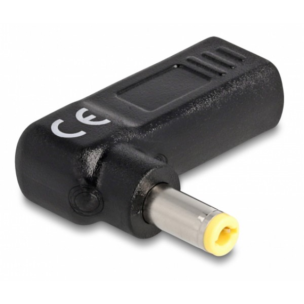 DELOCK αντάπτορας τροφοδοσίας 60011, USB-C σε 5.5x2.5mm, 90°, μαύρος - Σύγκριση Προϊόντων