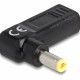 DELOCK αντάπτορας τροφοδοσίας 60011, USB-C σε 5.5x2.5mm, 90°, μαύρος