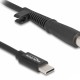 DELOCK καλώδιο τροφοδοσίας 87972, USB-C σε HP 7.4x5.0mm, 1.5m, μαύρο