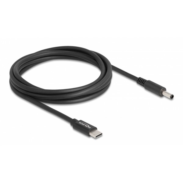 DELOCK καλώδιο τροφοδοσίας 87974, USB-C σε Dell 4.5x3mm, 1.5m, μαύρο - DeLock