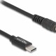DELOCK καλώδιο τροφοδοσίας 87977, USB-C σε 5.5x2.1mm, 1.5m, μαύρο