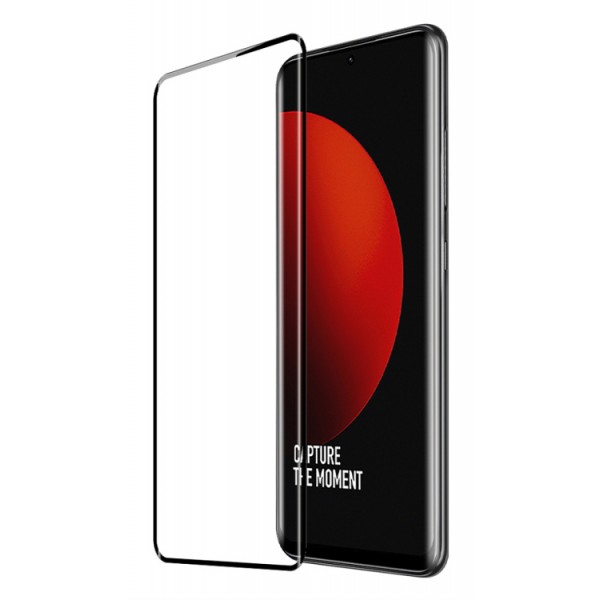 POWERTECH tempered glass 3D TGC-0587, full glue, Xiaomi 12S Ultra, μαύρο - Tempered Glass