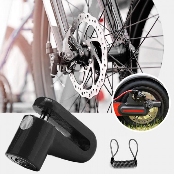 Κλειδαριά δισκόφρενου SPXIS365-015 για ηλεκτρικό πατίνι, με συρματόσκοινο - Λουκέτα - Κλειδαριές