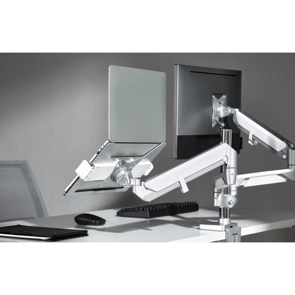 BRATECK βάση laptop NBH-6E για βάση οθονών, VESA 75x75, 11.6-17.3", γκρι - BRATECK