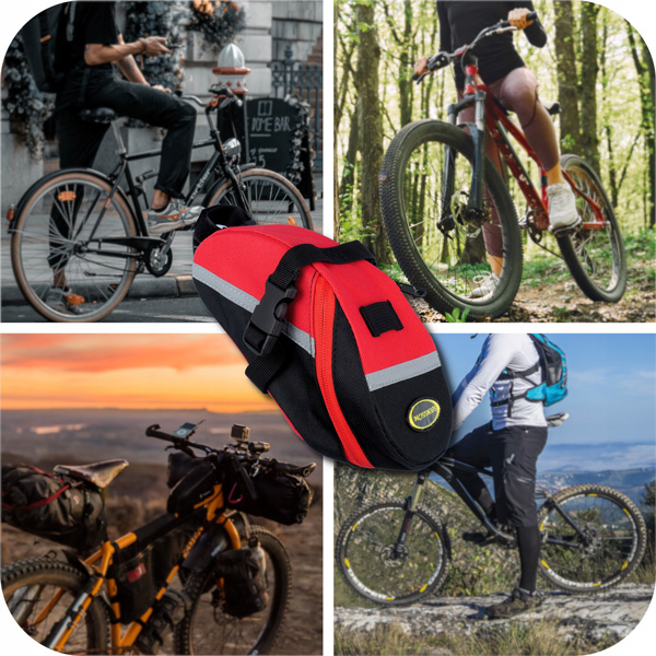 SVENSSON τσαντάκι σέλας ποδηλάτου RIDER104, 0.8l, αδιάβροχο, κόκκινο - Αξεσουάρ Ποδηλάτου