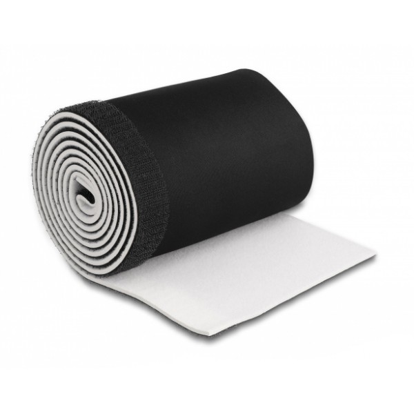 Ταινία νεοπρενίου τύπου Velcro TIES-037, 13.5cm, 1.5m, μαύρη/λευκή - Τακτοποίηση Καλωδίων