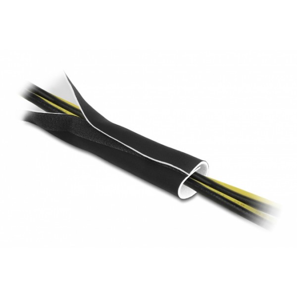 Ταινία νεοπρενίου τύπου Velcro TIES-037, 13.5cm, 1.5m, μαύρη/λευκή - Τακτοποίηση Καλωδίων