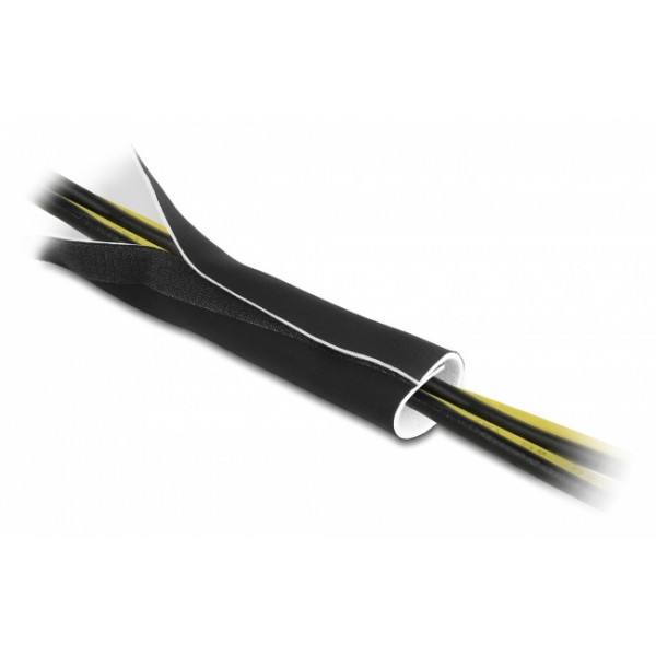 Ταινία νεοπρενίου τύπου Velcro TIES-038, 13.5cm, 3m, μαύρη/λευκή - Τακτοποίηση Καλωδίων