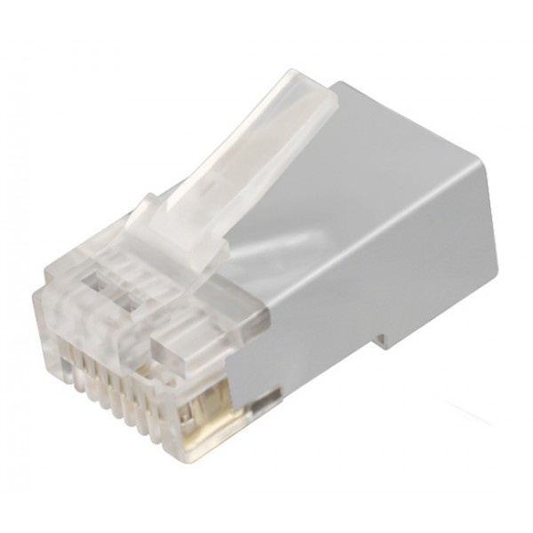 POWERTECH βύσμα RJ45 Cat 6a CAB-N323, μεταλλικό, 8p8cs, 10τμχ - Powertech