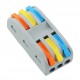 POWERTECH κλέμα σύνδεσης καλωδίων HUH-0091, 3 θέσεων, 0.08mm-4mm², 10τμχ