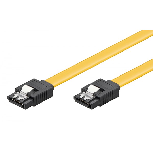 POWERTECH καλώδιο SATA III CAB-W045, 6 Gb/s, 0.70m, κίτρινο - Εσωτερικά PC