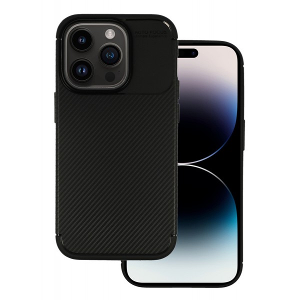 VENNUS Θήκη Carbon Elite VNS-0057 για iPhone 14 Pro, μαύρη - VENNUS