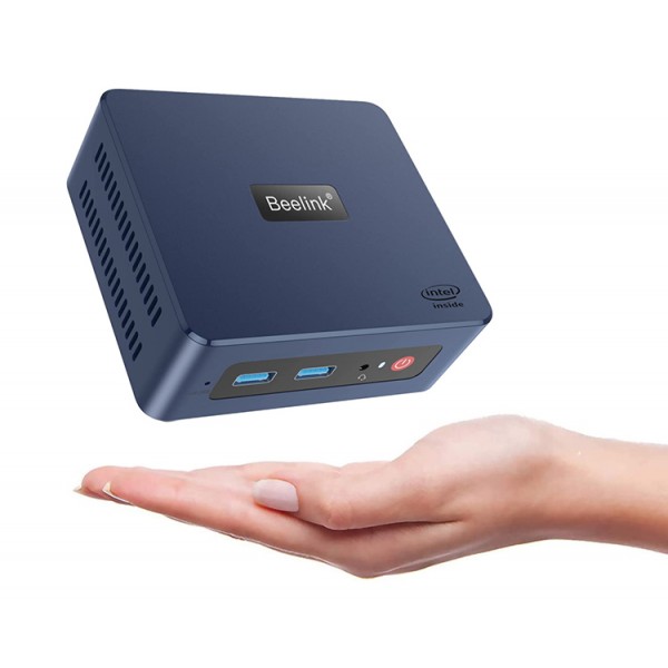 BEELINK mini PC Mini S, Intel CPU N5095, 8GB, 256GB SSD, Windows 11 Pro - Νέα PC & Laptop