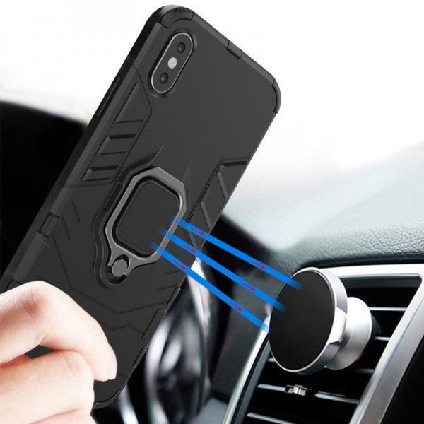 POWERTECH Θήκη Ring Armor MOB-1748 για iPhone 14 Pro, μαύρη - Powertech