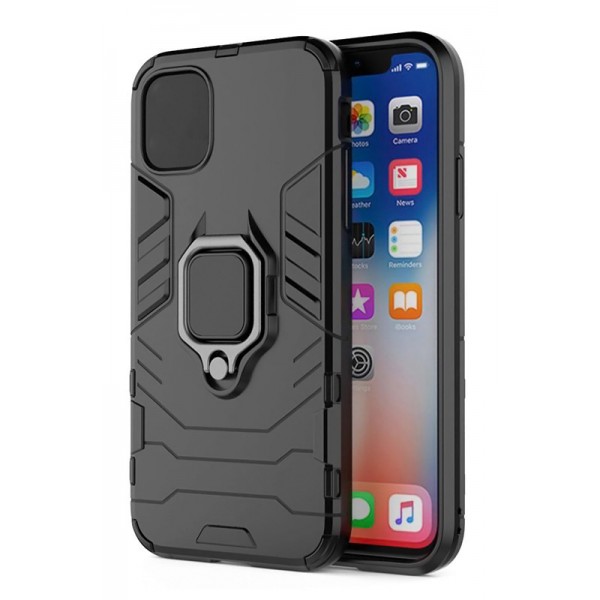 POWERTECH Θήκη Ring Armor MOB-1749 για iPhone 14 Pro Max, μαύρη - Powertech