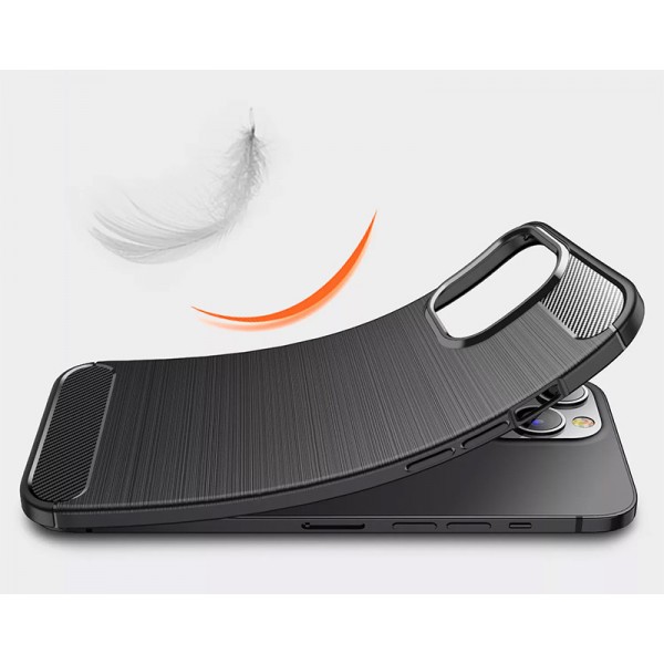 POWERTECH θήκη Carbon MOB-1741 για Samsung A73 5G, μαύρη - Powertech