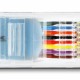 DELOCK καλώδιο serial RS-232 DB9 σε RJ45 63353, 1m, μπλε