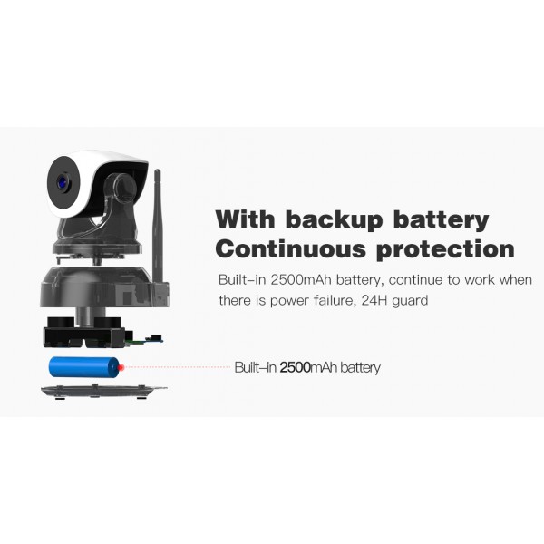 VSTARCAM smart IP κάμερα CS24B, 3MP, WiFi, battery backup - VSTARCAM