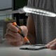 GOOBAY μεγεθυντικός φακός 60359 με κλιπ & βάση, LED, 3 διόπτρες, λευκός