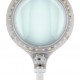 GOOBAY μεγεθυντικός φακός 60359 με κλιπ & βάση, LED, 3 διόπτρες, λευκός
