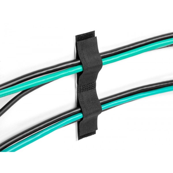 DELOCK αυτοκόλλητα δεματικά καλωδίων 19098, τύπου Velcro, μαύρο, 10τμχ - Σύγκριση Προϊόντων