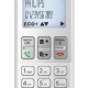 PHILIPS ασύρματο τηλέφωνο D2501S-34, με ελληνικό μενού, λευκό-μπλε