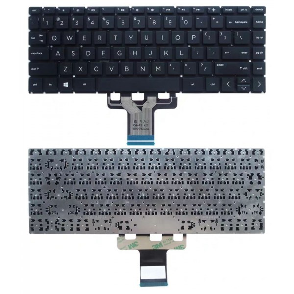Πληκτρολόγιο για HP 14-CE/14-DQ/14-CD/14S-DQ KEY-105, μαύρο - Ανταλλακτικά Laptops