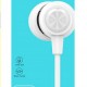 CELEBRAT earphones με μικρόφωνο G4, 3.5mm σύνδεση, Φ10mm, 1.2m, λευκό