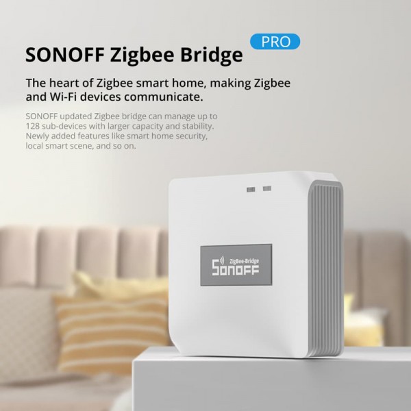 SONOFF smart hub ZBBRIDGE-P, ZigBee 3.0, Wi-Fi, λευκό - SONOFF
