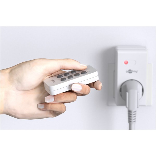 GOOBAY ασύρματο τηλεχειριστήριο 58691, για αντάπτορα ρεύματος, λευκό - Σύγκριση Προϊόντων