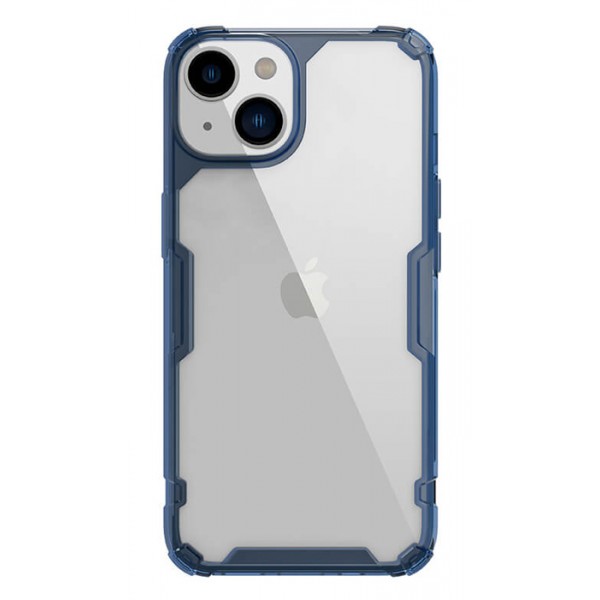 NILLKIN θήκη Nature Pro για Apple iPhone 14 Plus, μπλε & διάφανη - NILLKIN