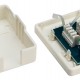 GOOBAY επιτοίχια πρίζα δικτύου 77632, 1 θύρα RJ45, CAT 6 UTP, λευκή