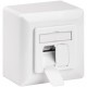 GOOBAY επιτοίχια πρίζα CAT 6 68244, 2x RJ45, 80x80mm, λευκή