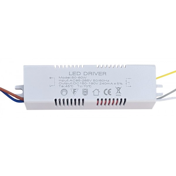 LED Driver SPHLL-DRIVER-001, 50-60W, 2x3x12cm - Φωτισμός