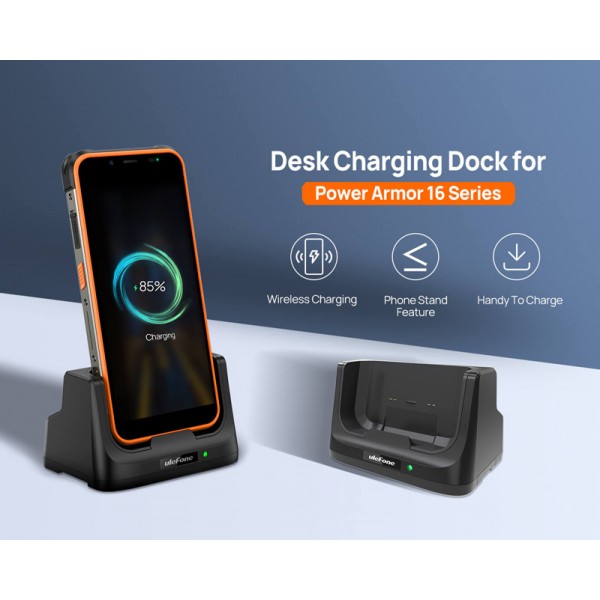 ULEFONE βάση φόρτισης DC3103 για Power Armor 16 Pro, 10W, μαύρη - ULEFONE